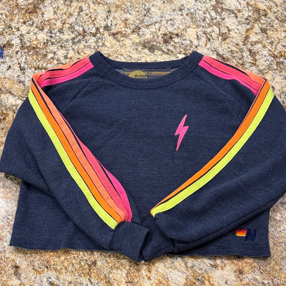 Aviator Nation Classic Cropped Sweatshirt